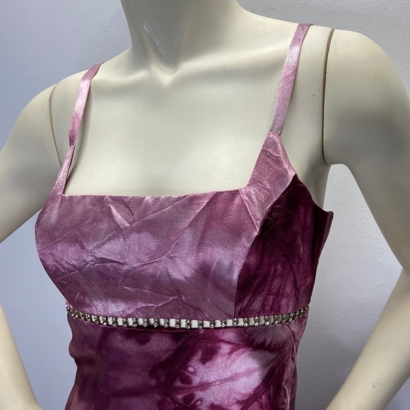 VTG Betsey & Adam 90’s Ombré Satin Prom Dress Sz 6 - Picture 2 of 6